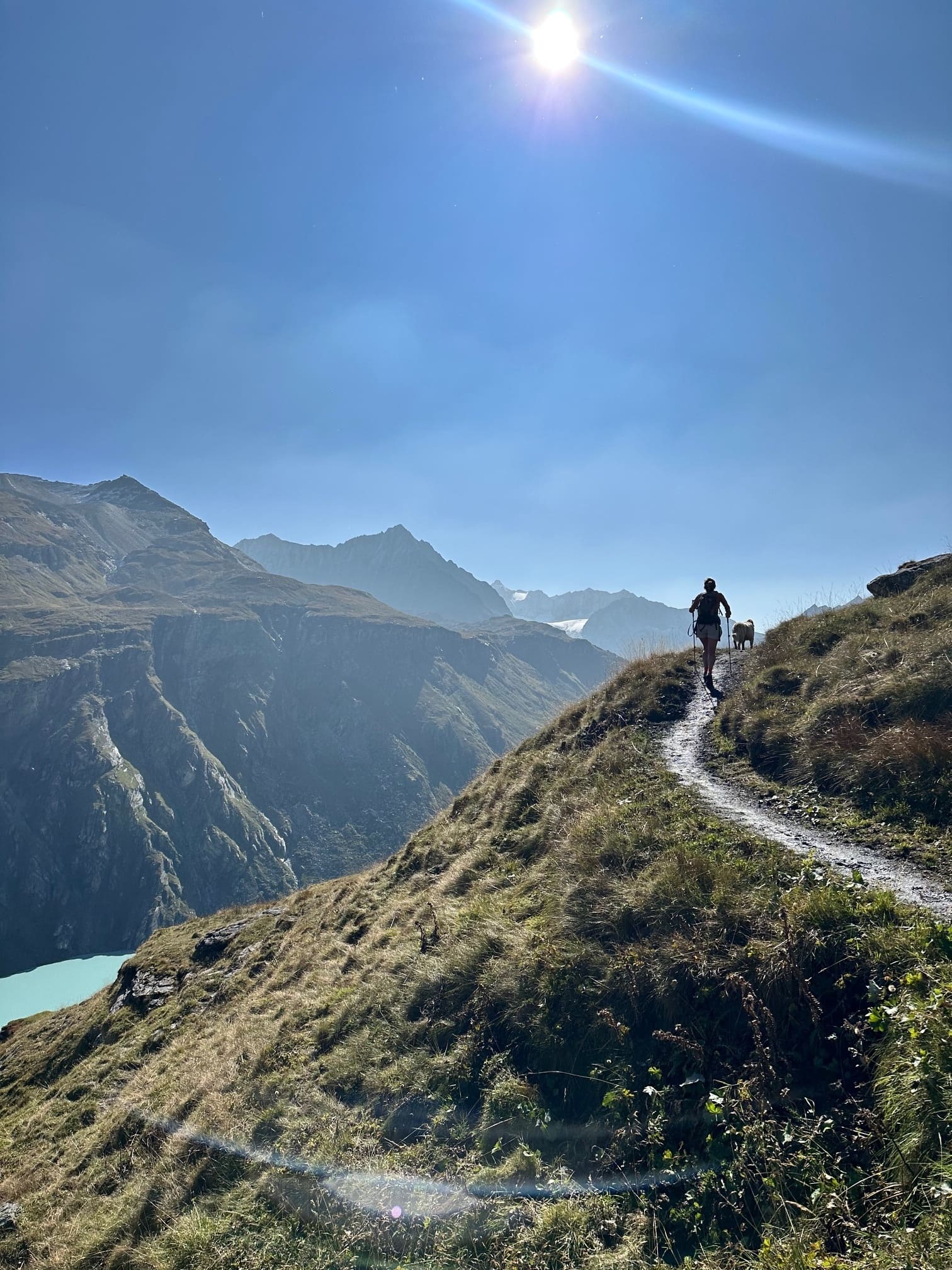 Stunning trail Swiss Alps