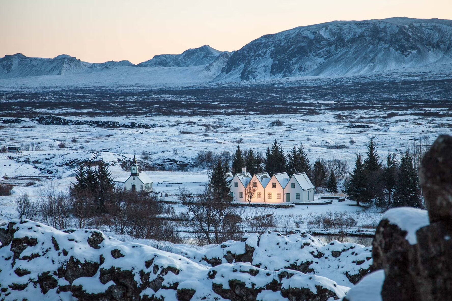 Winter landscapes Iceland