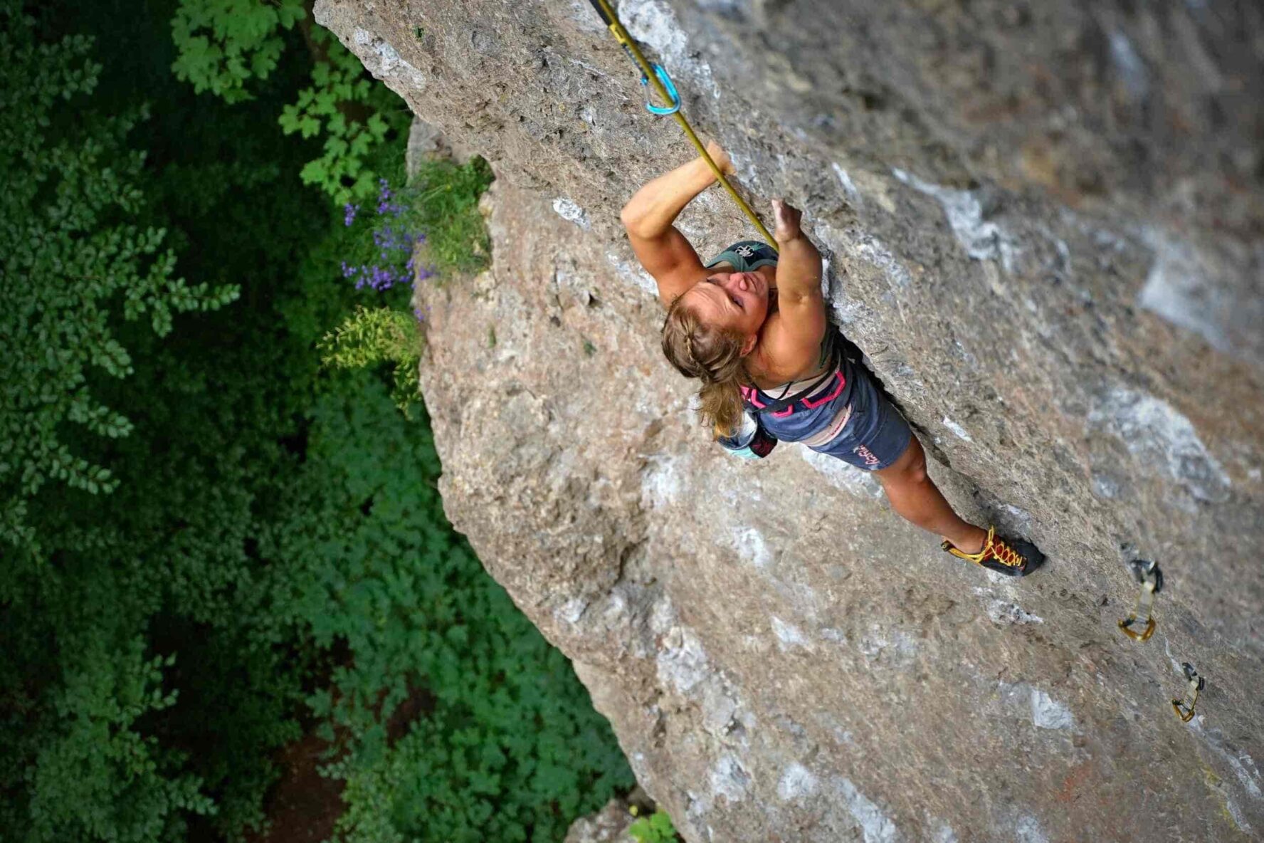 Woman climber Frankenjura