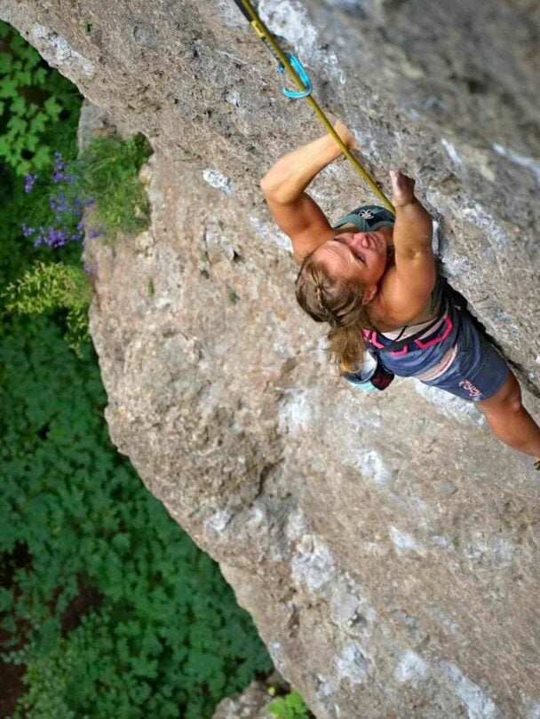 Frankenjura several climbers