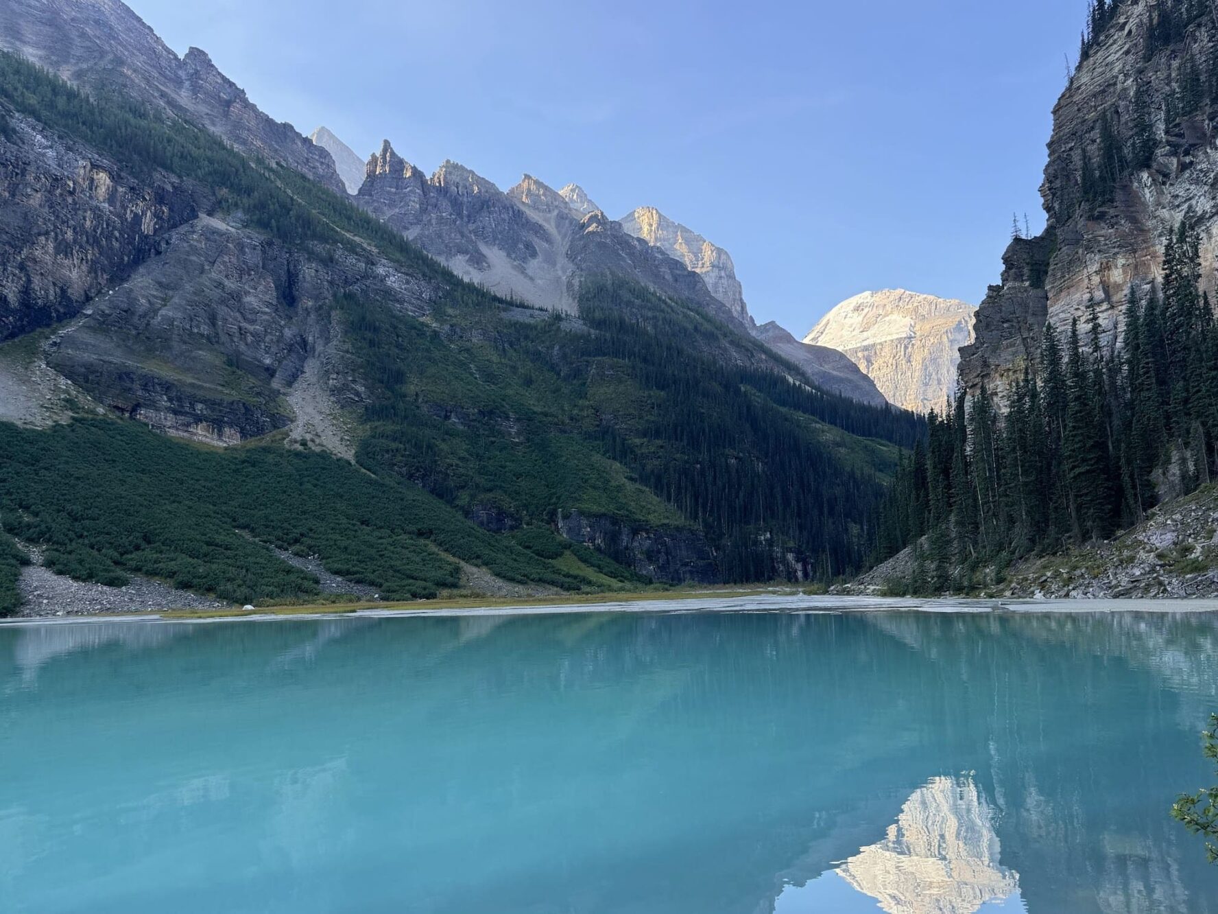 Blue lake Canadian Rockies