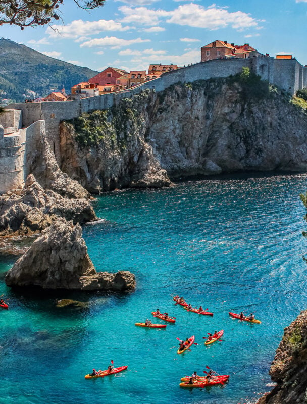 Two cyclists Croatia tour