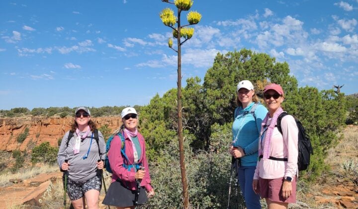 Four hikers Sedona
