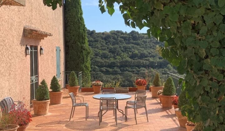 Gigondas vineyard terrace