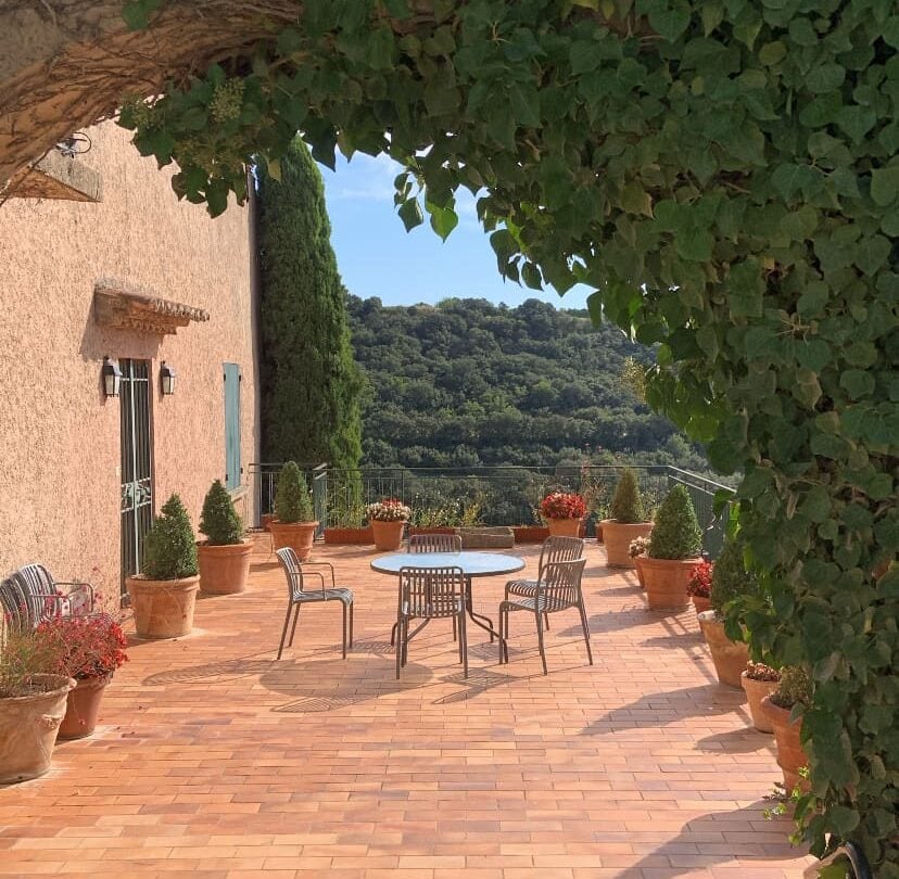 Gigondas vineyard terrace