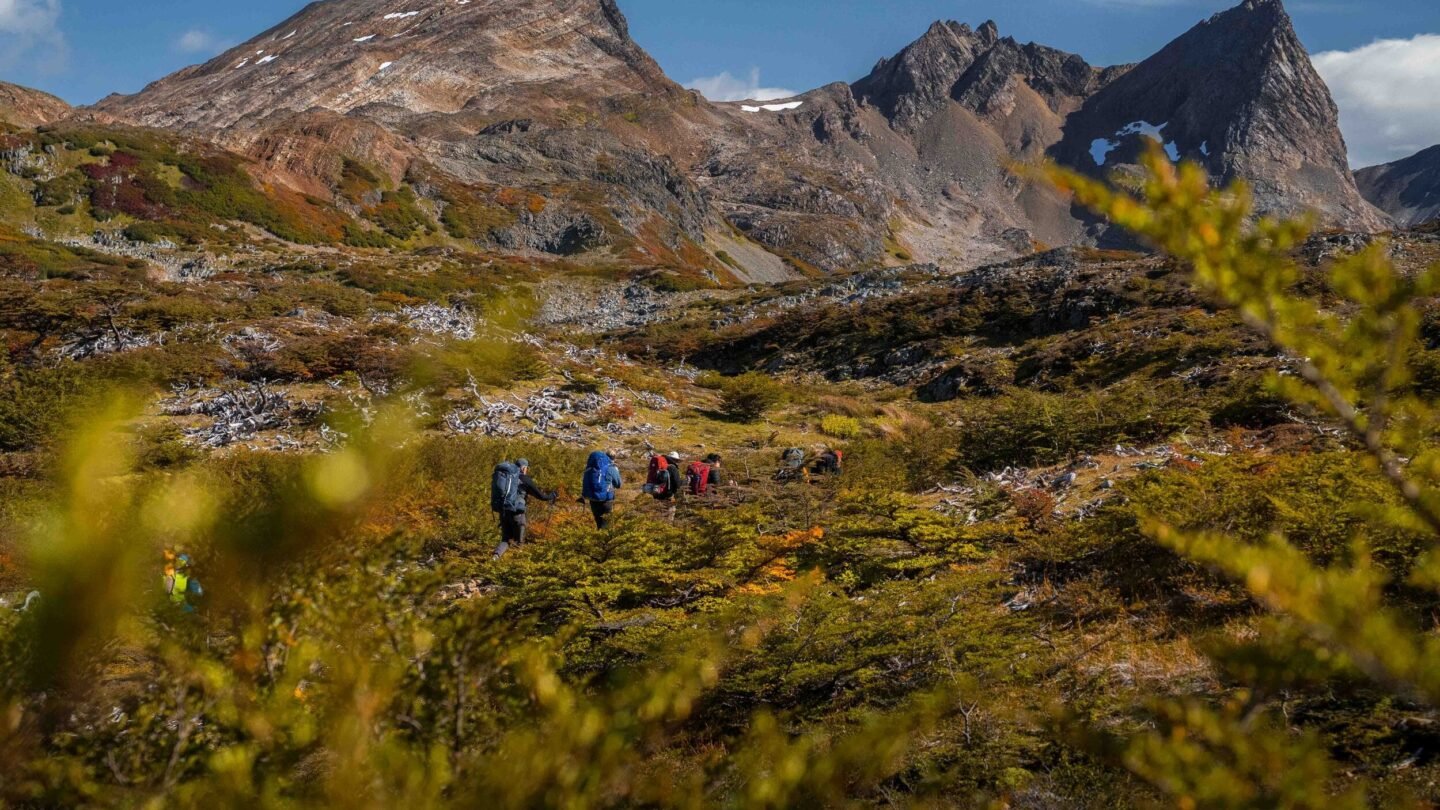 Group hiking Patagonia