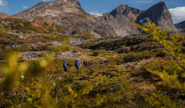 Group hiking Patagonia