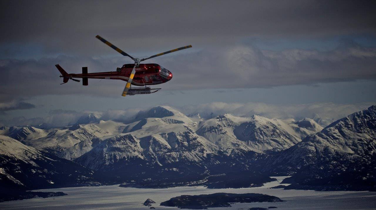 Heli flying BC