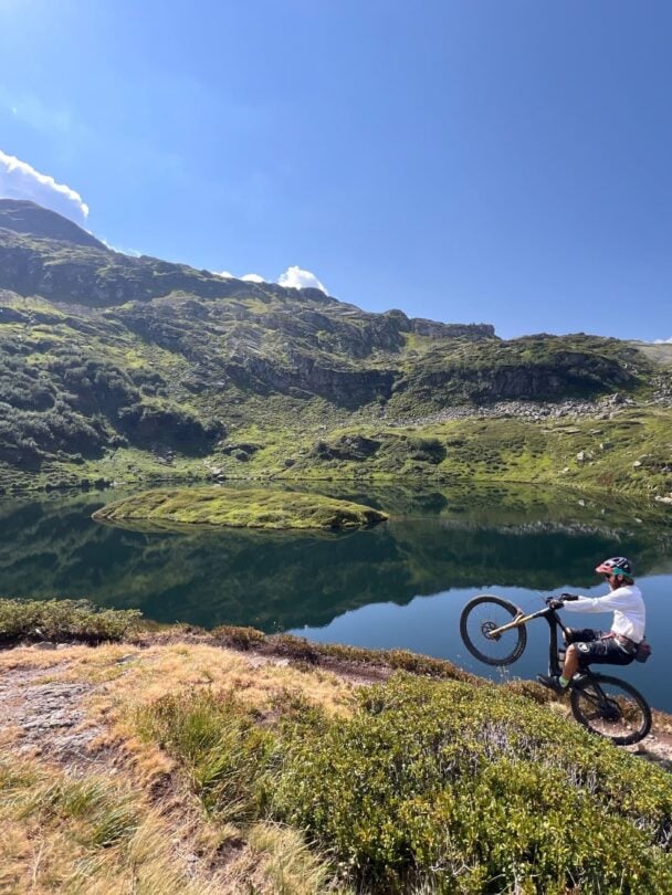 Wildflowers Mont Blanc MTBers