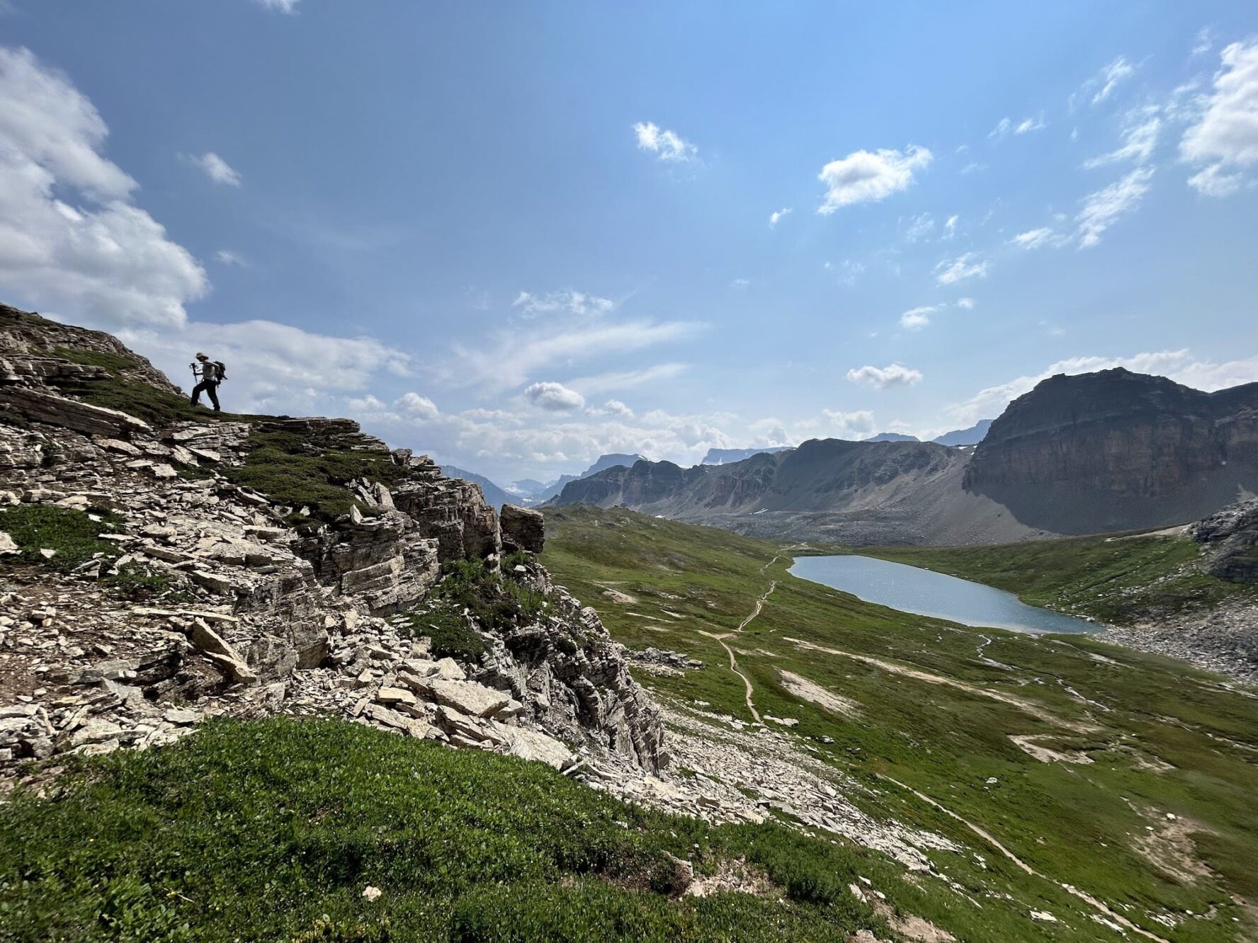 Lake Rockies hiker