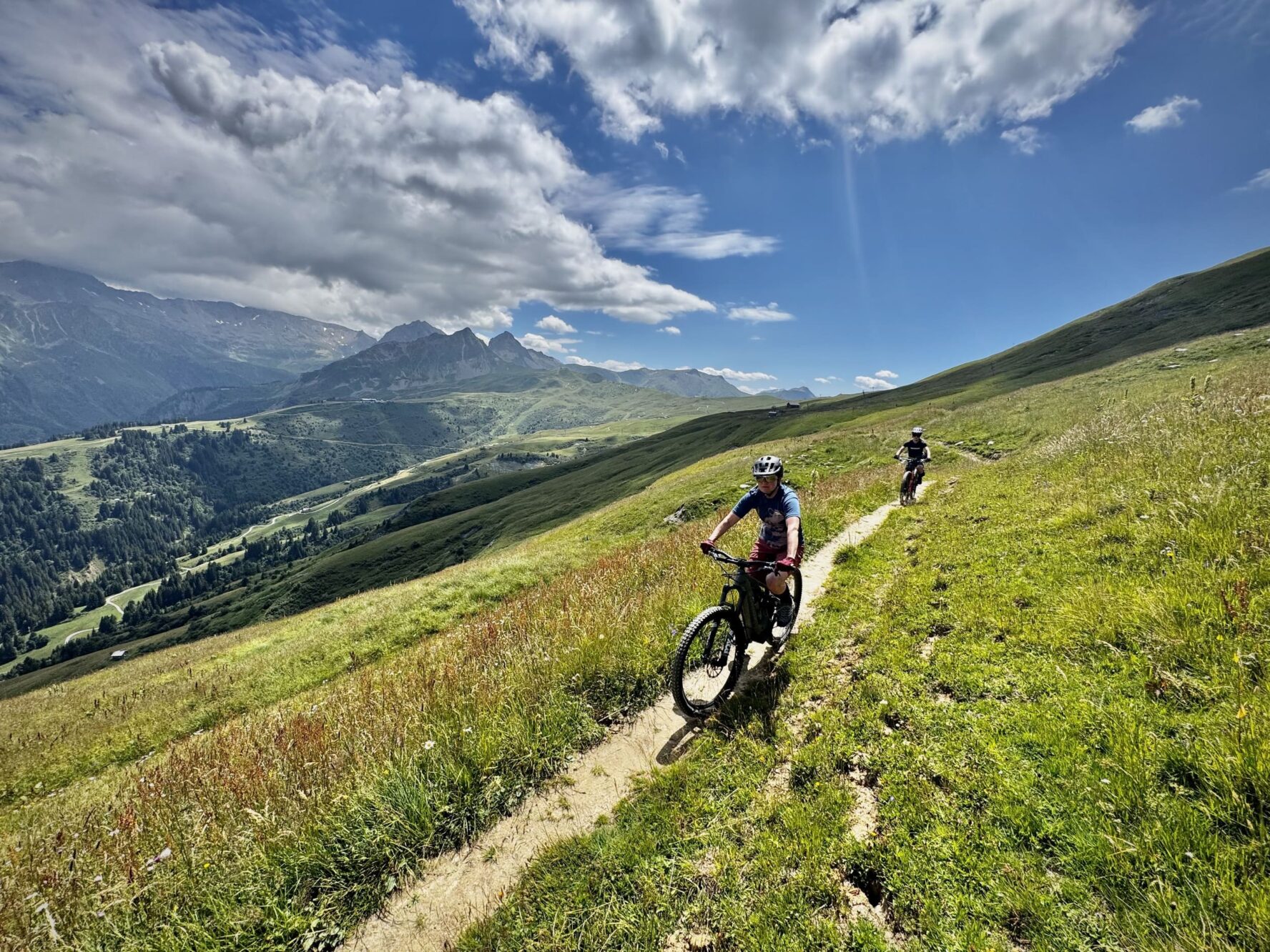 Lush trails Mont Blanc