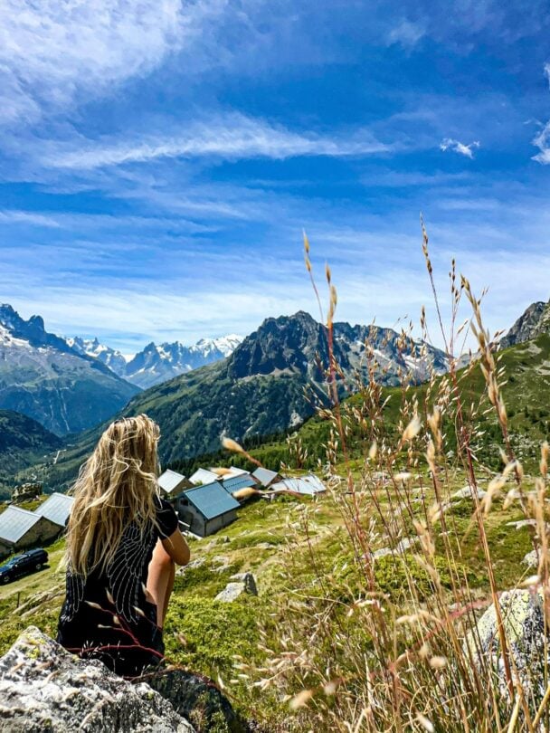 Wildflowers Mont Blanc MTBers