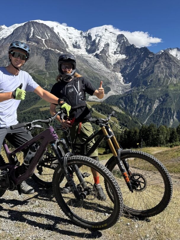 Wildflowers Mont Blanc MTBers