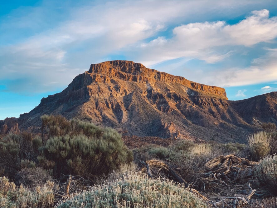 A view of Mount Guajara in Tenerife, Spain