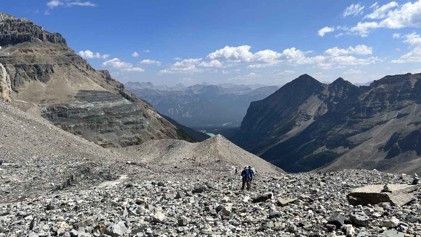 One hiker Canadian Rockies