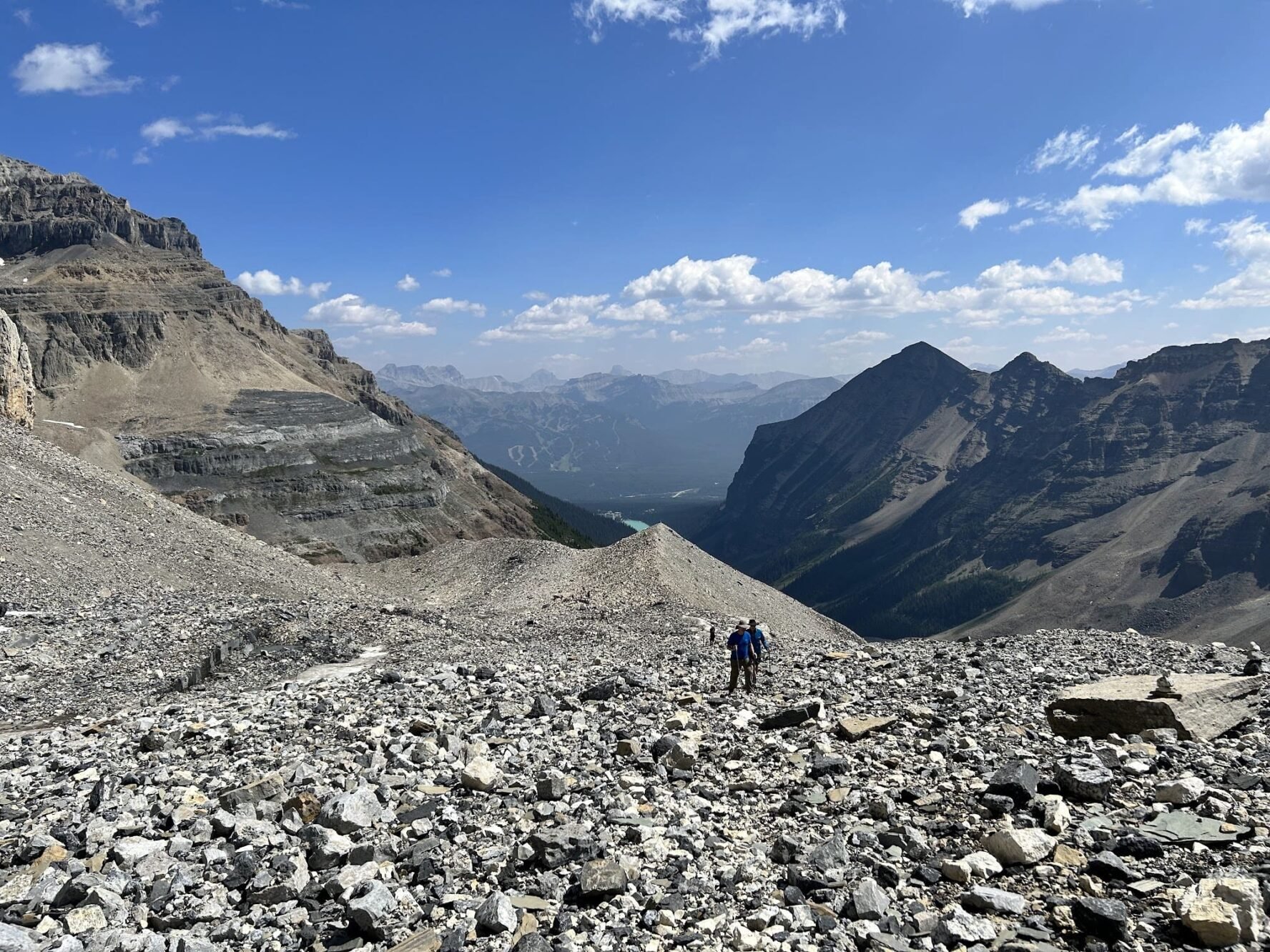 One hiker Canadian Rockies
