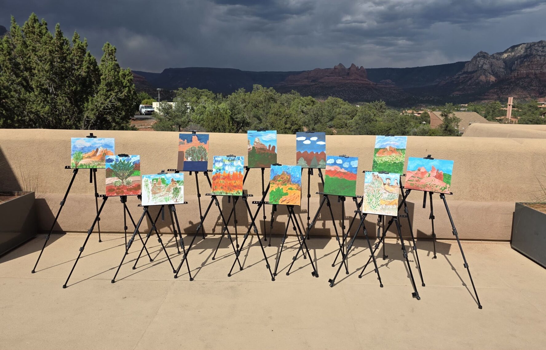 Paintings paint session Sedona
