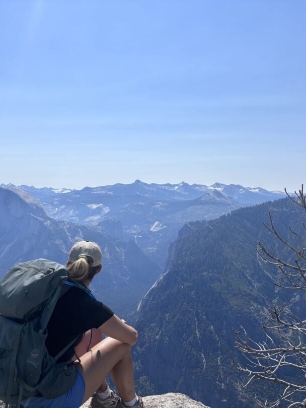 panorama of yosemite falls