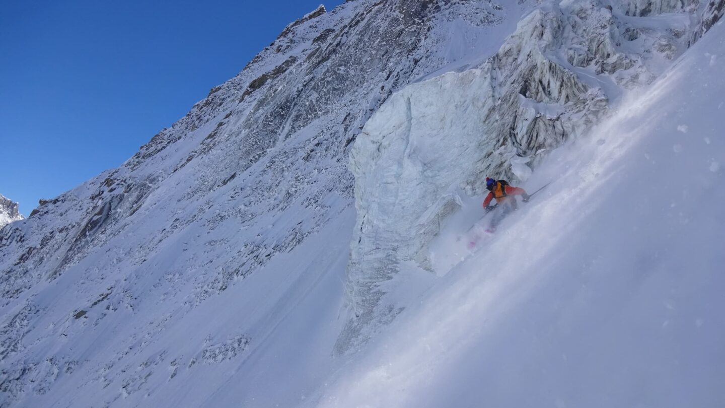 Powder Chamonix skiing