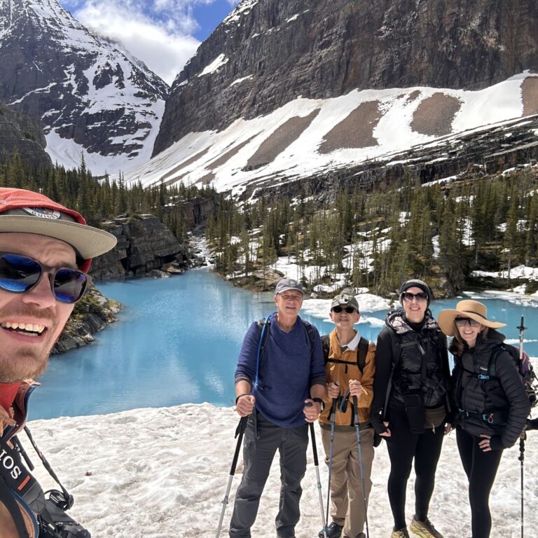 selfie in the canadian wilderness