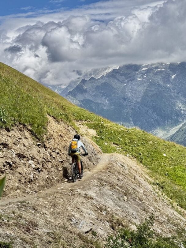 Wildflowers Mont Blanc MTBers