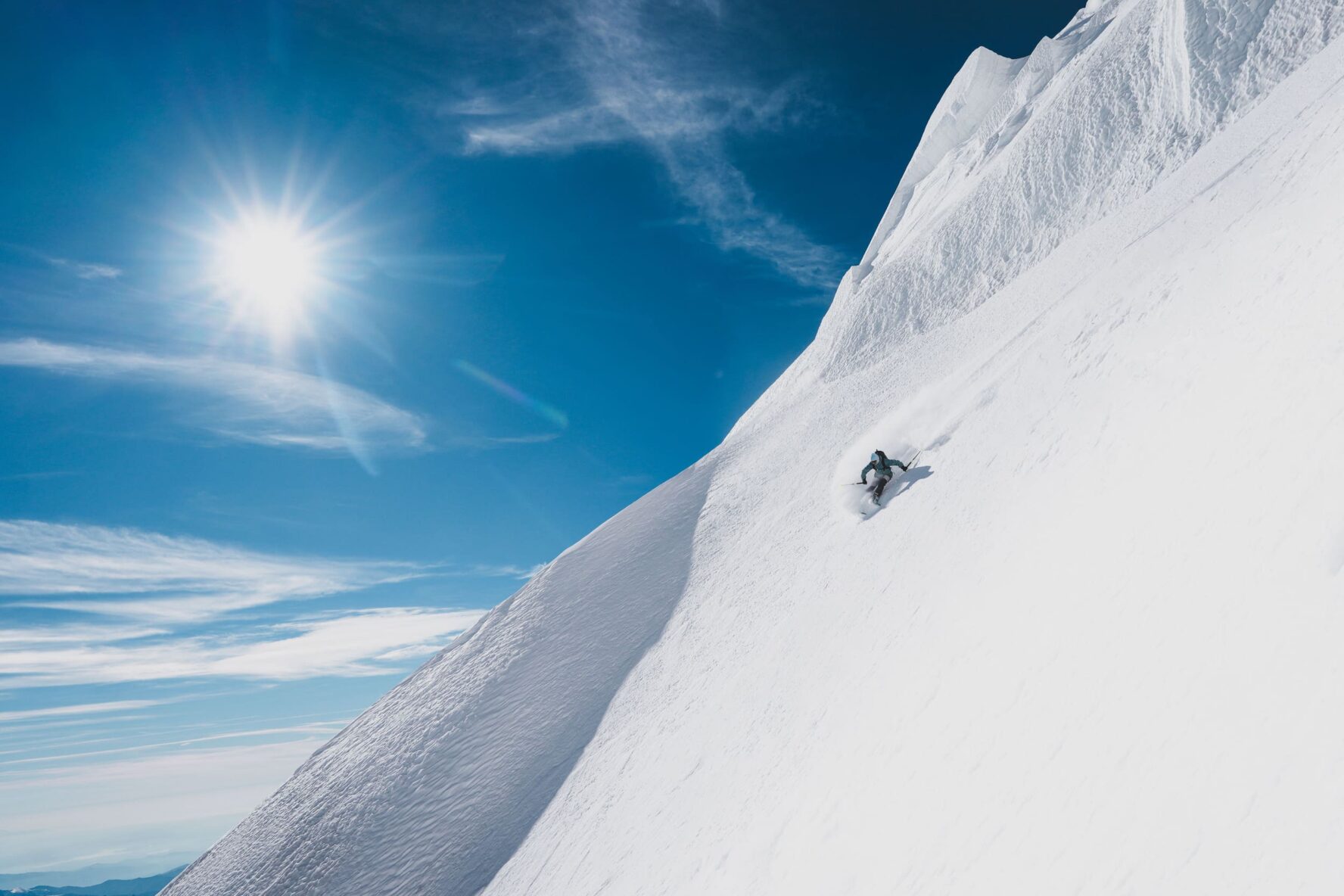 Sunny day skiing Chamonix
