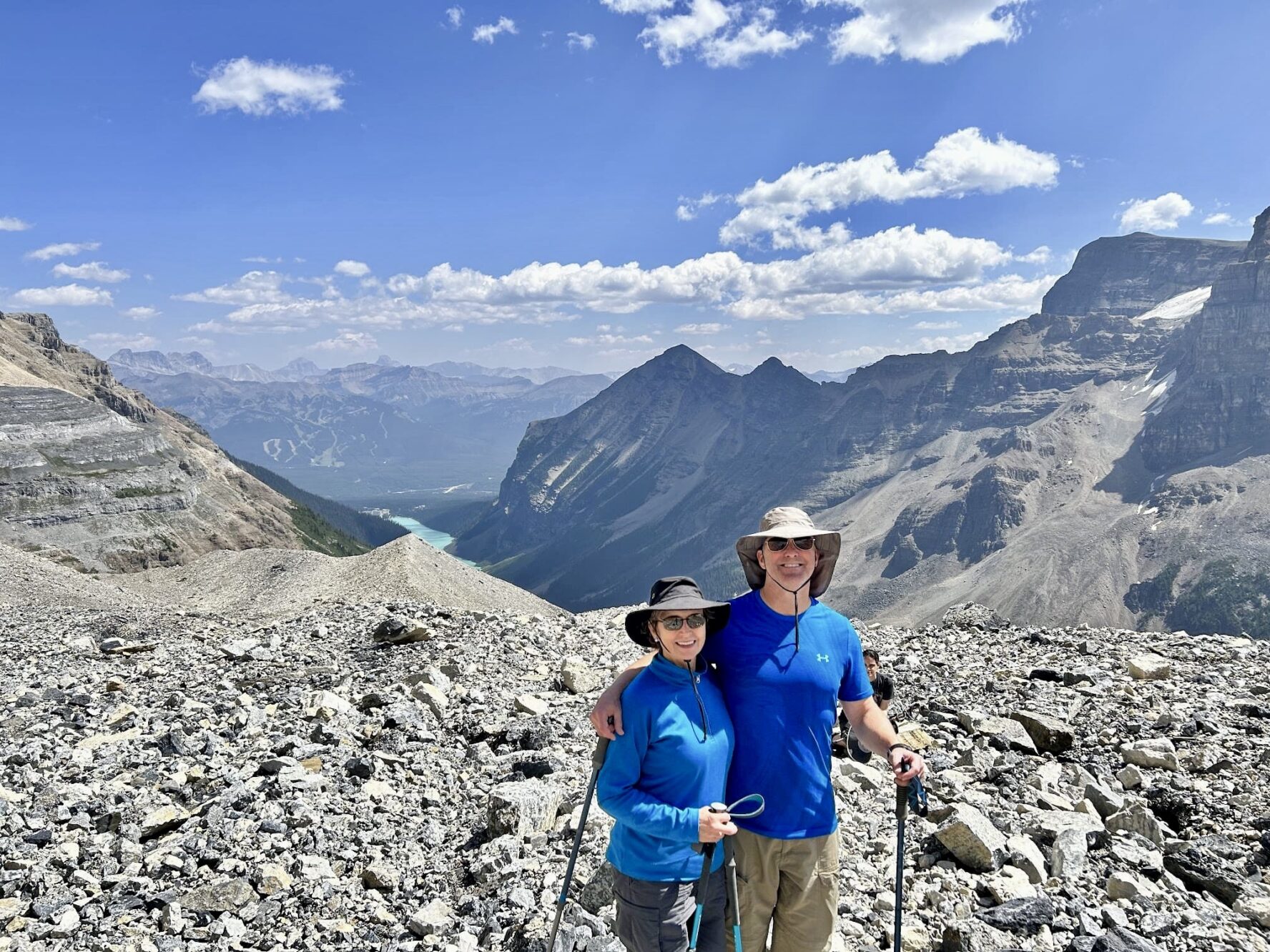 Two hikers Canadian Rockies