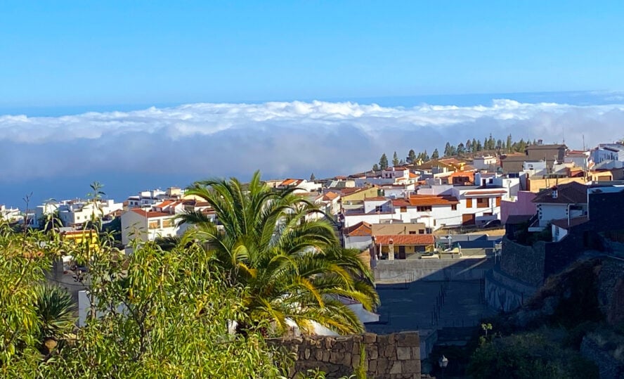 A view of Villaflor, Tenerife, a hiking hub above the clouds