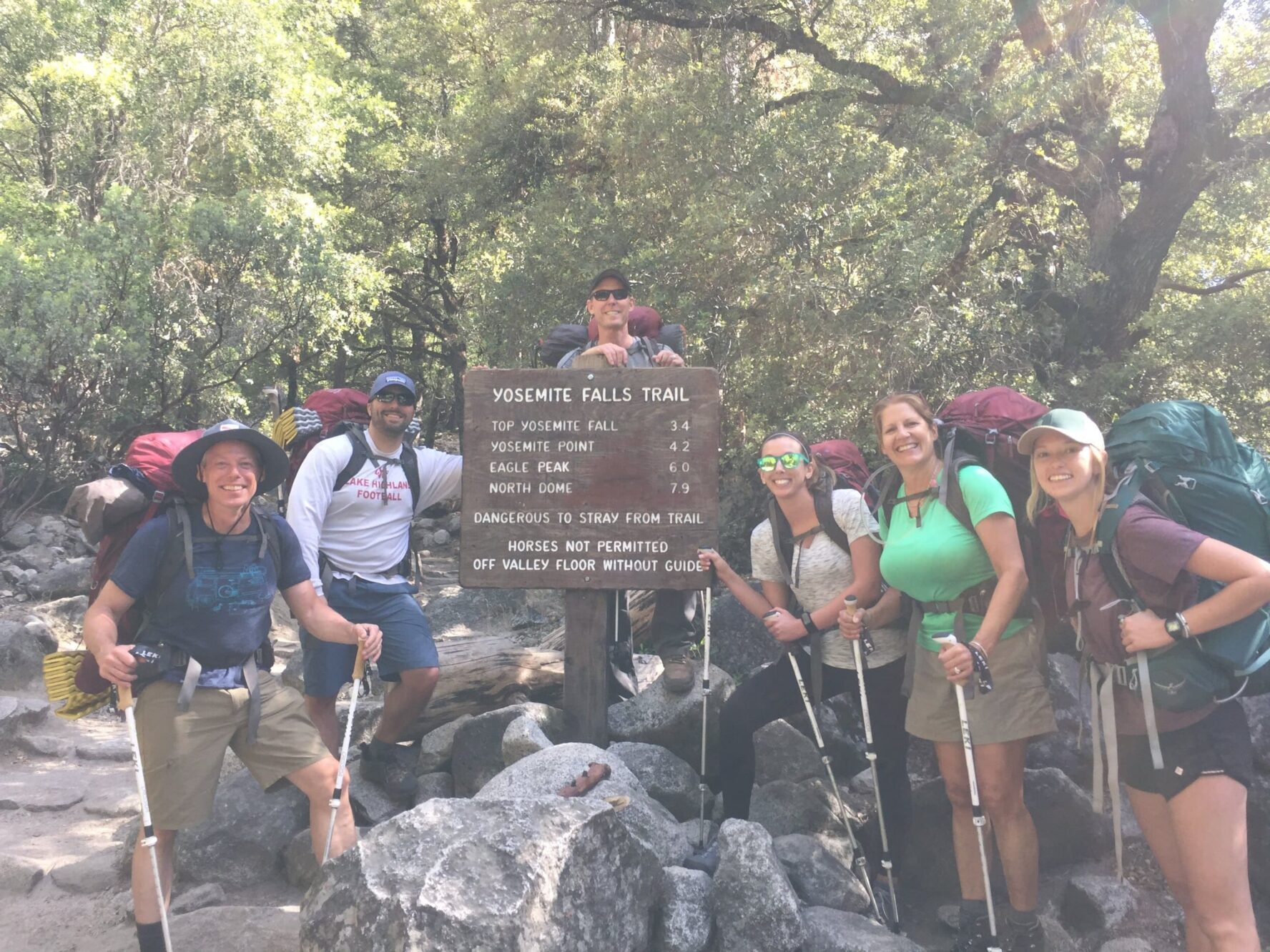Yosemite Falls trail