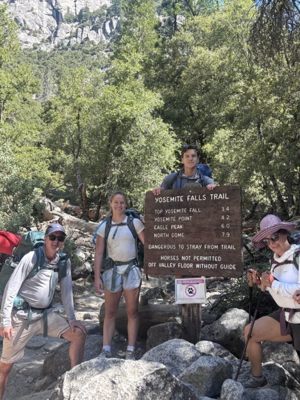 yosemite falls trail group