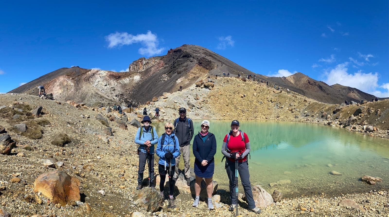 Group hikers Tongariro