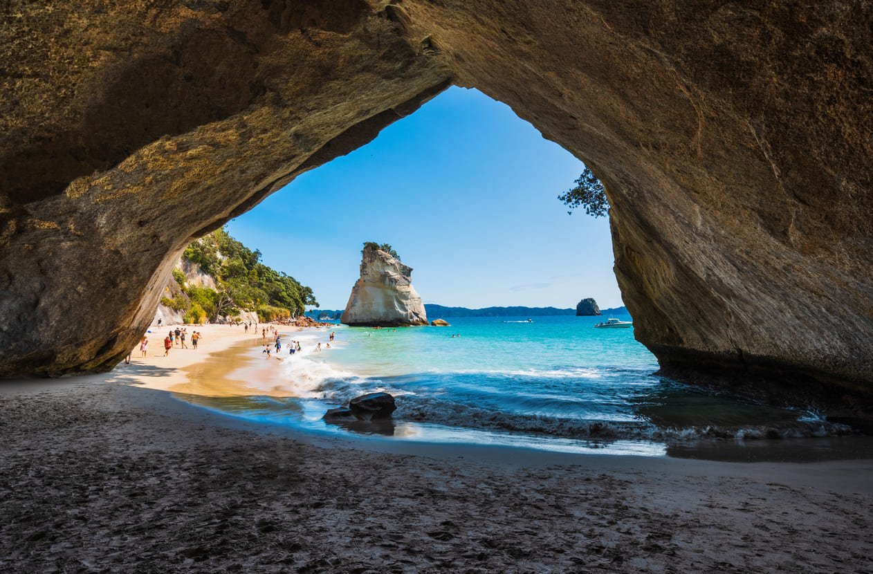 North Island cathedral cove