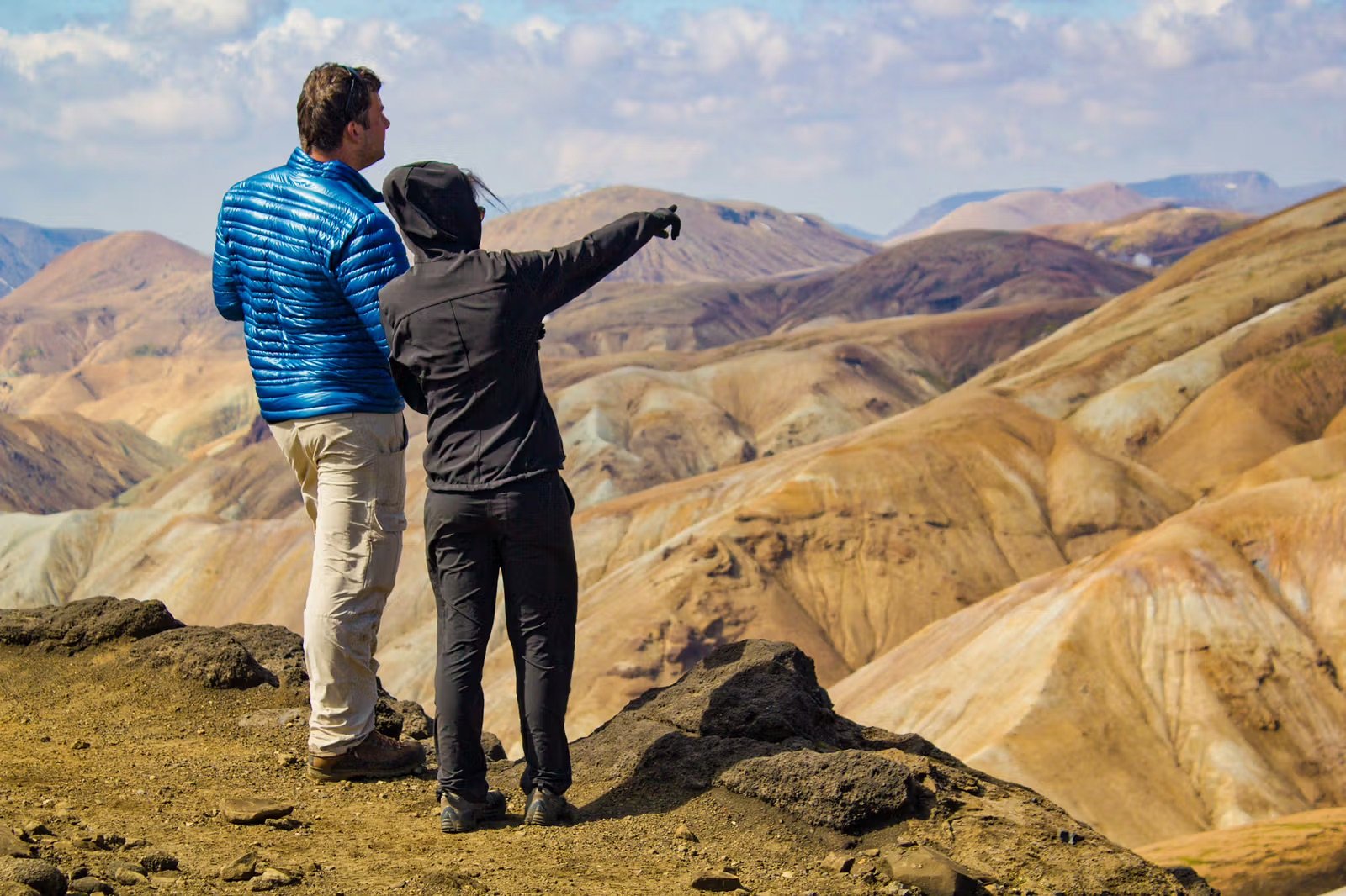 Two hikers Laugavegur Trail