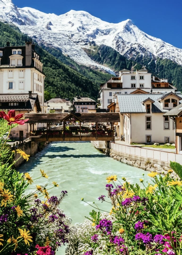 View Chamonix town