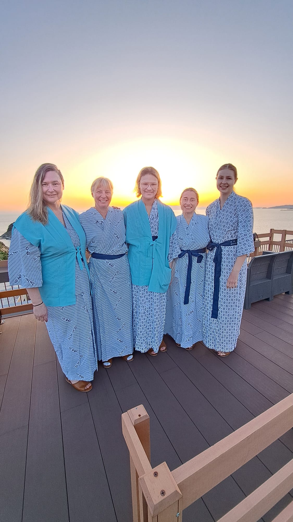 Four women kimonos