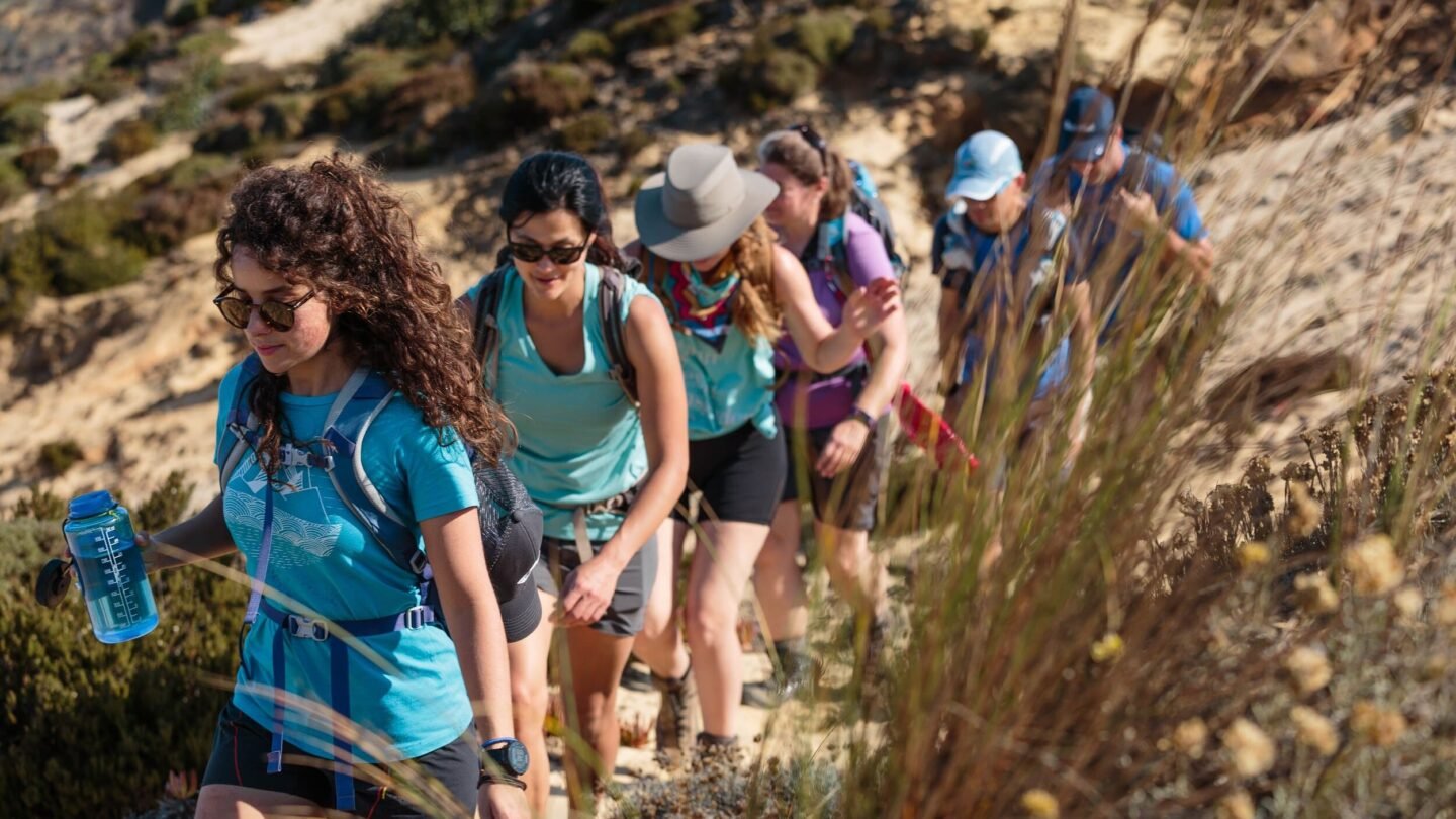 hikers portugal coast