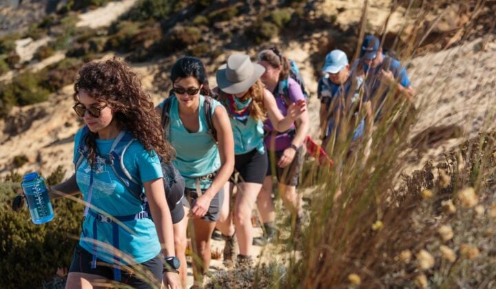 hikers portugal coast