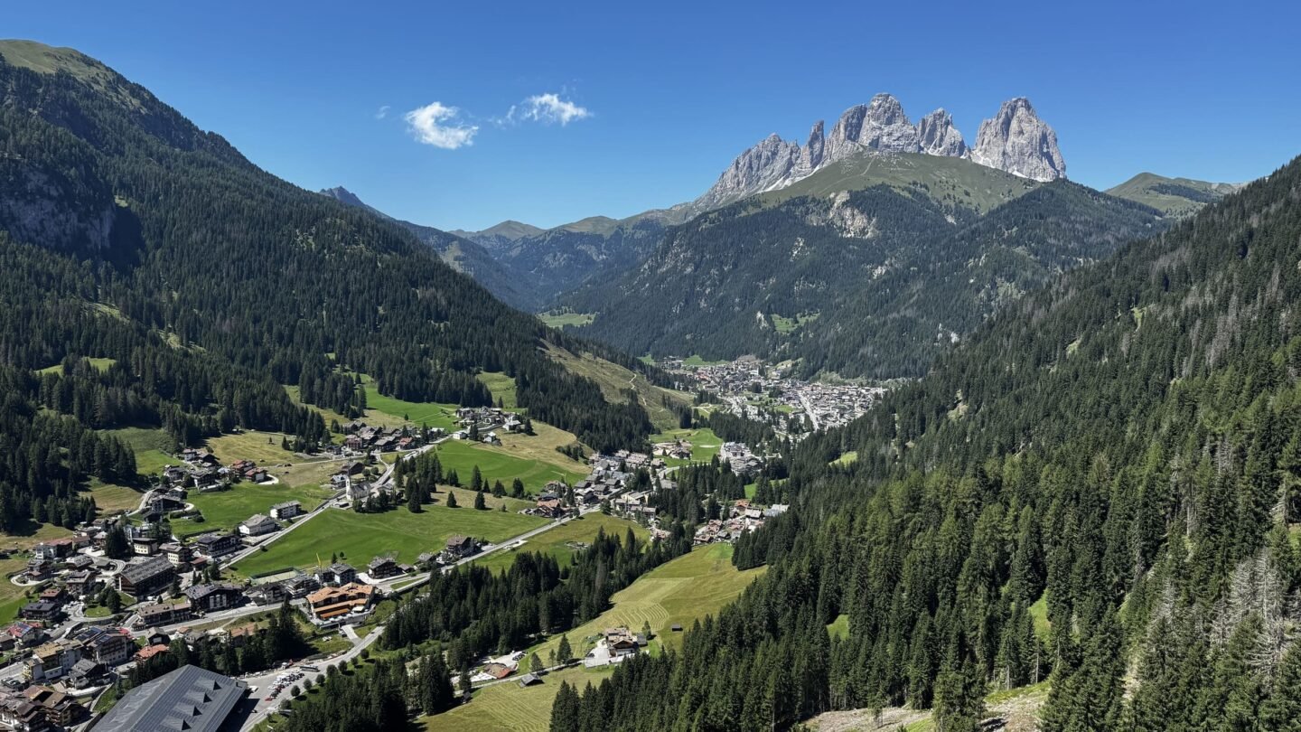 stunning dolomites aerial