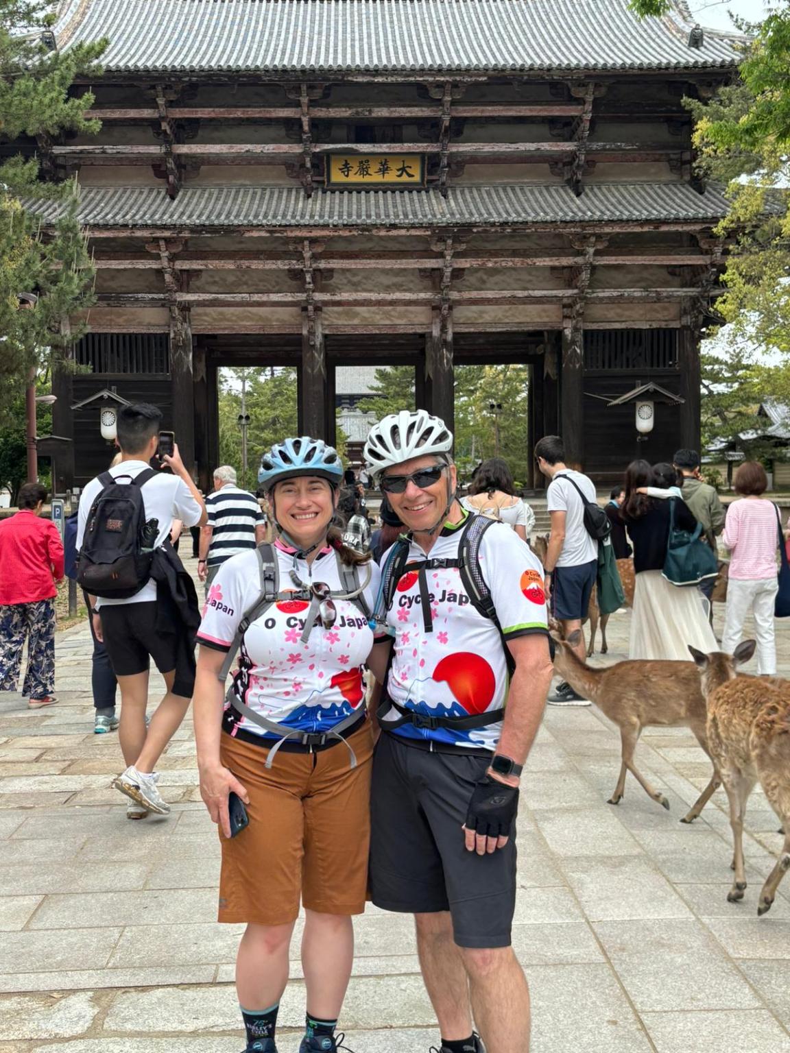 Two cyclists Japan tour