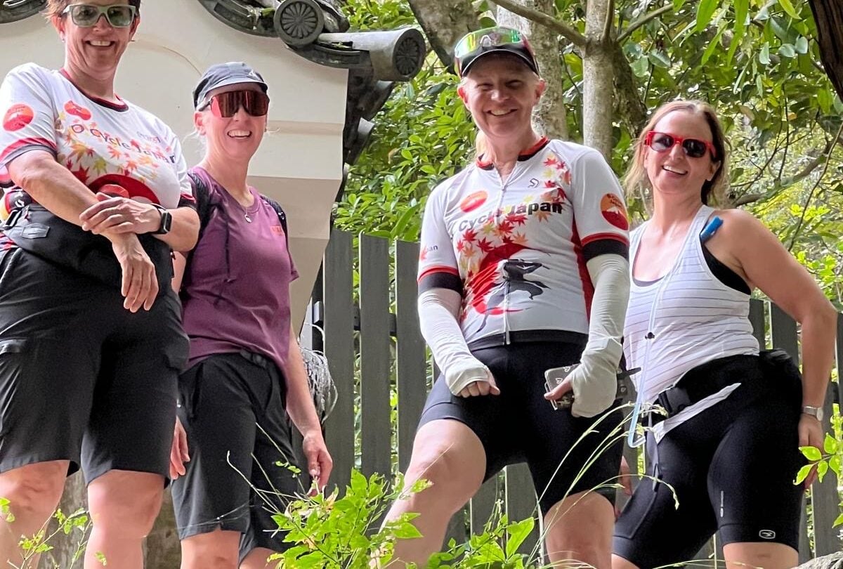 women cycling japan