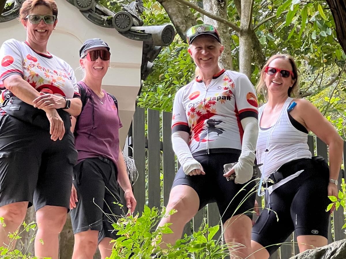 women cycling japan