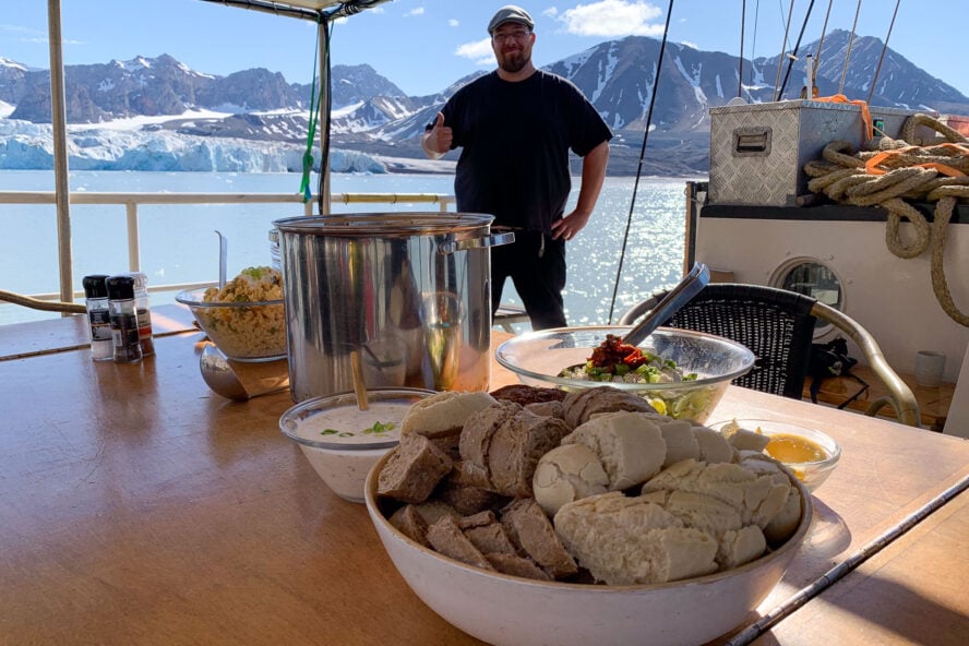 Svalbard food on boar