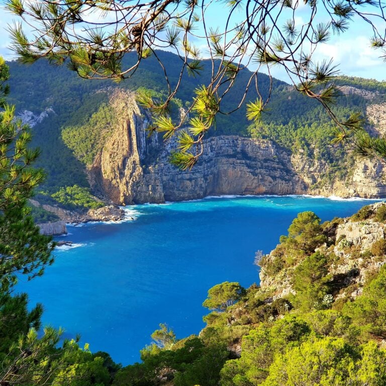 beautiful blue sea ibiza