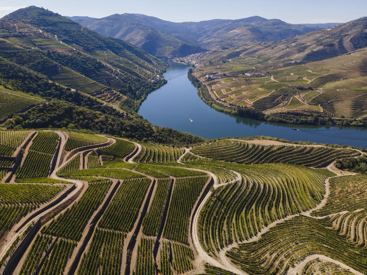 douro valley aerial