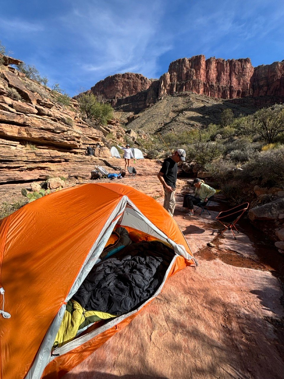 grand canyon tent trip