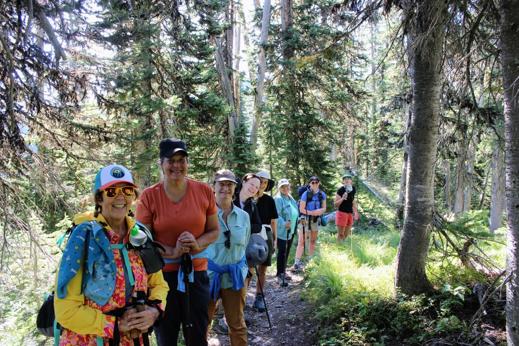 group glacier np hiking