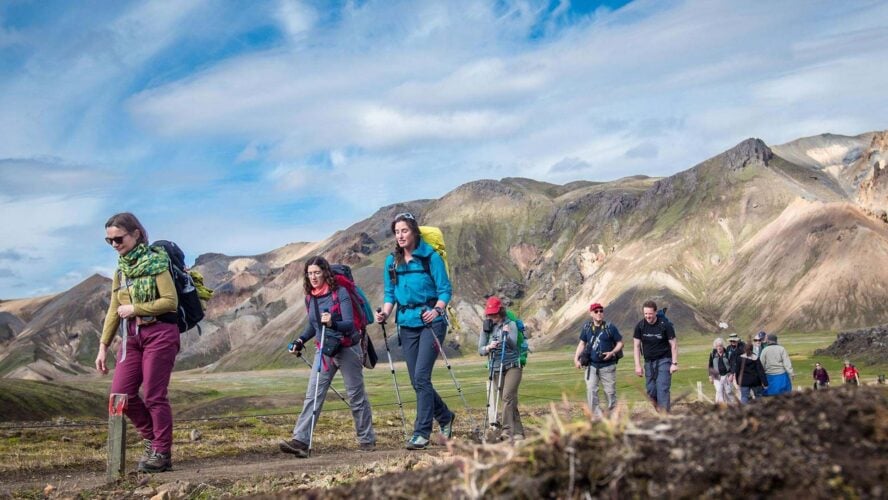 Hikers in Laugavegur