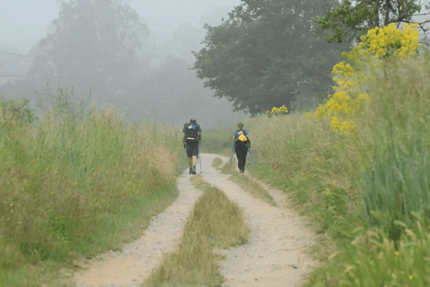 Hiking couple on the Camino