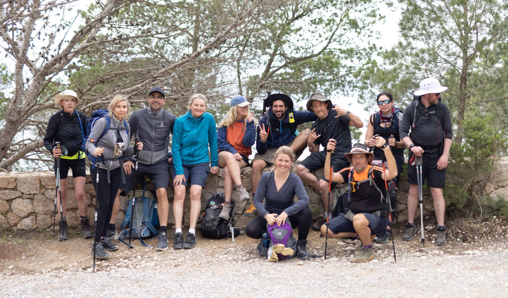 ibiza group hikers