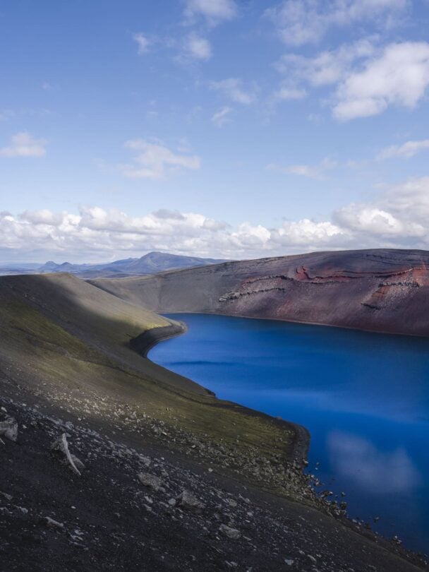 landmannalaugar two hikers